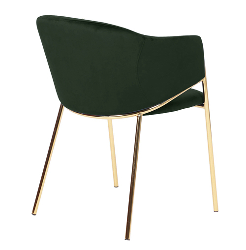 Gold Metal Frame Dining Chair