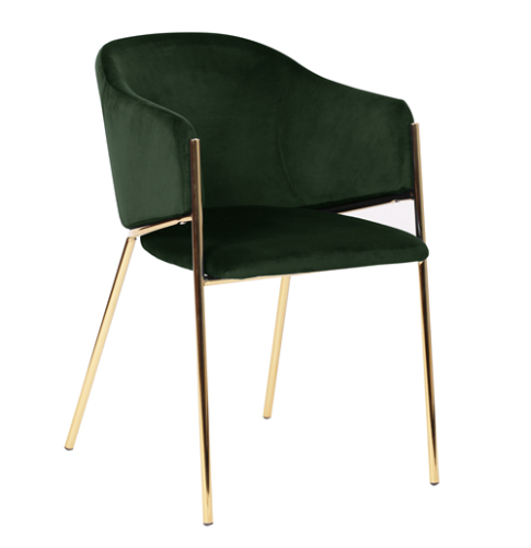 Gold Metal Frame Dining Chair