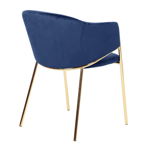High Back Velvet Dining Chair