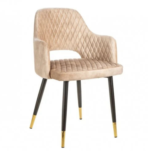 Cream Velvet Dining Chair