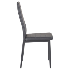 Black Pu Dining Chair