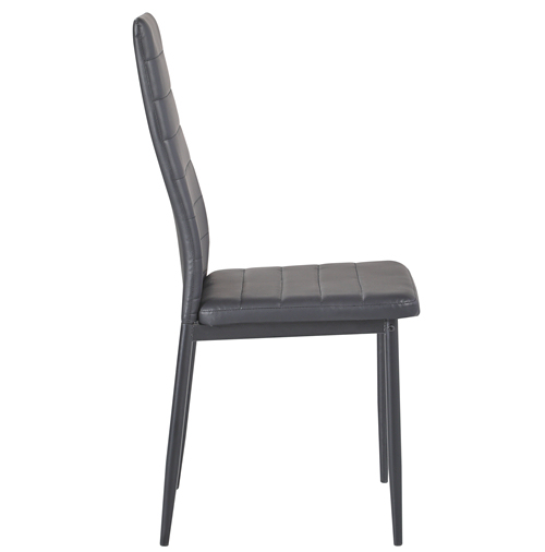 Black Pu Dining Chair