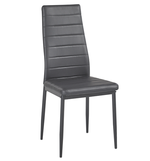 Black Pu Dining Chair