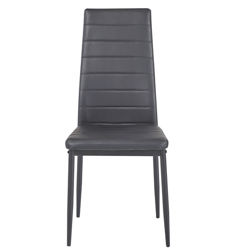 Black Pu Dining Chair