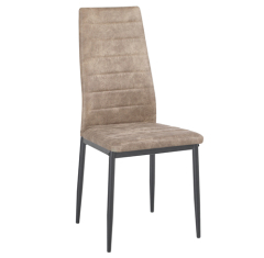 Brown Microfiber Dining Chair