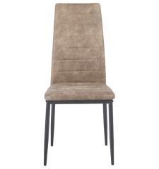 Brown Microfiber Dining Chair