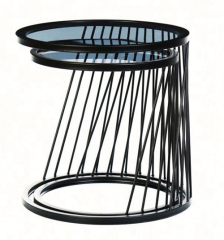 Glass Side Table set of 2