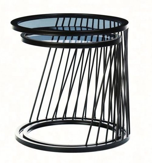 Glass Side Table set of 2