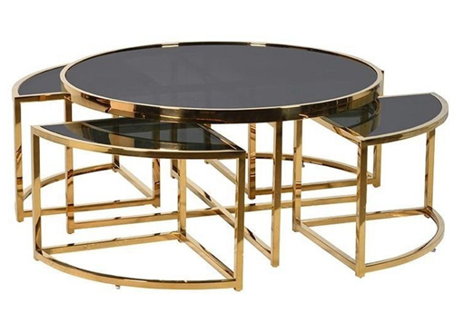 Stainless Coffee Table Set of 5