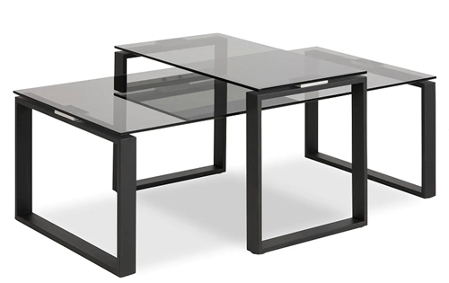 Glass 2 Piece Coffee Table