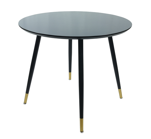 Black Round Dining Table