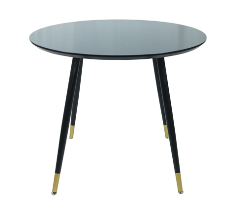 Black Round Dining Table