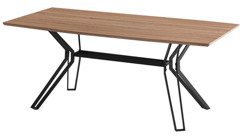 Modern Oak Veneer Dining Table