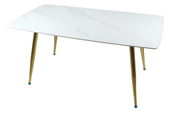 Gold Legs Marble Dining Table