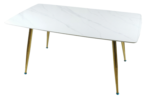 Gold Legs Marble Dining Table