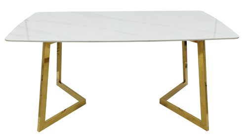 White Sintered Stone Dining Table