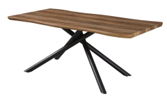 Wavy Edge Walnut Dining Table