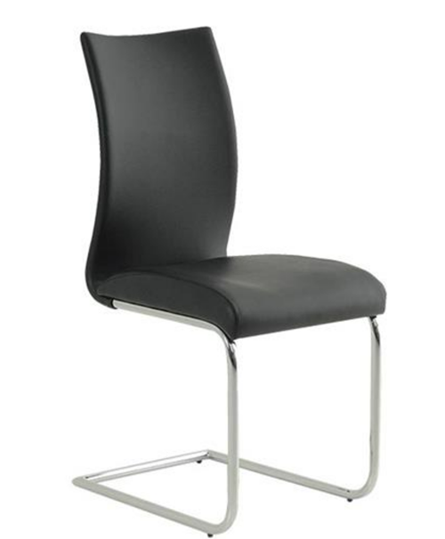 Chrome Bow Legs Dining Chair