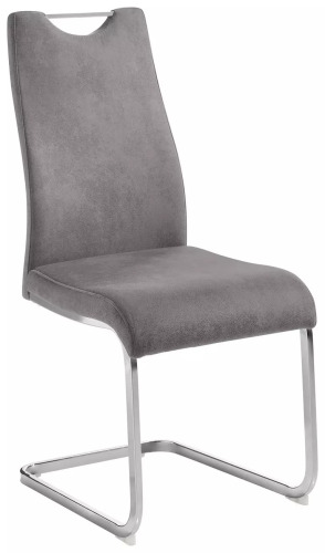 Handle Back Grey Dining Chair