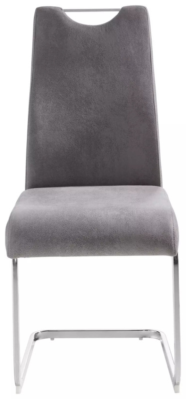 Handle Back Grey Dining Chair