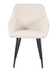White Teddy Fabric ArmChair