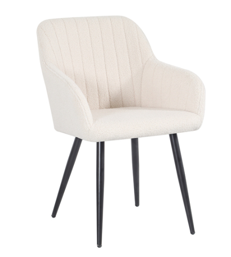 White Teddy Fabric ArmChair