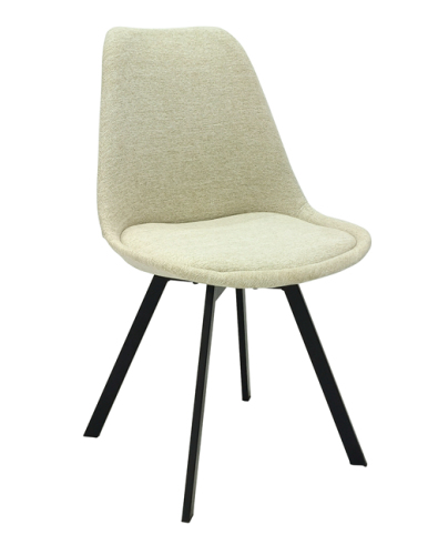 Beige Plastic Dining Chair
