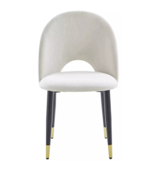 Beige Dining chairs with gold legs