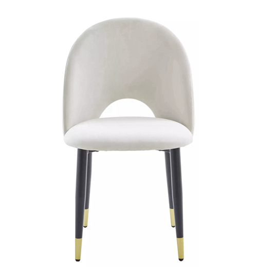 Beige Dining chairs with gold legs