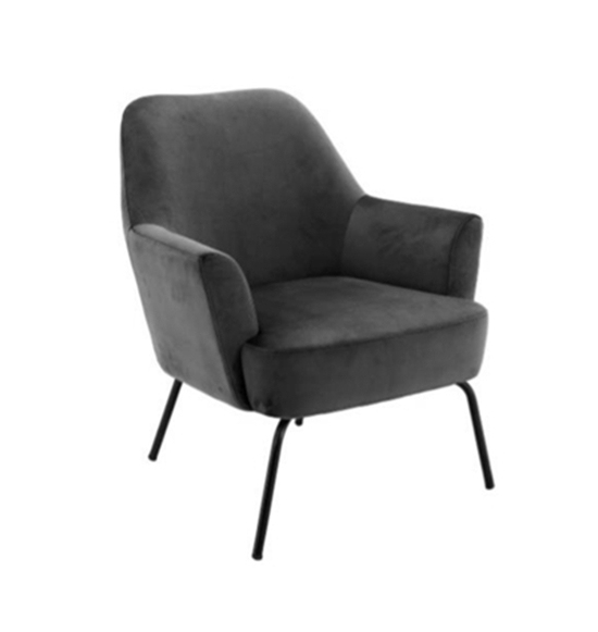 Blush Velvet Lounge Chair, Living room furniture, CE furniture