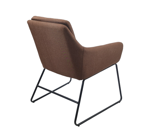 Brown Fabric Armchair
