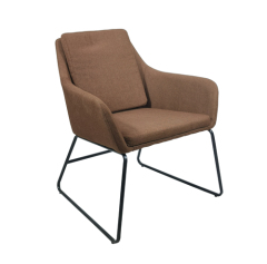 Brown Fabric Armchair