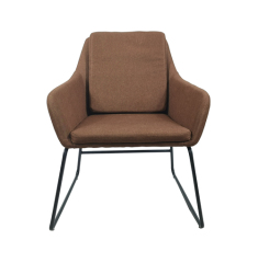 Brown Fabric Armchair