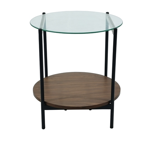 Two Tier Wood End Table