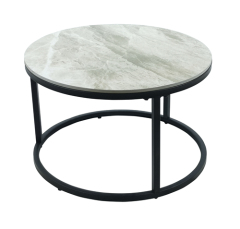 Grey Sintered Stone Coffee Table Set