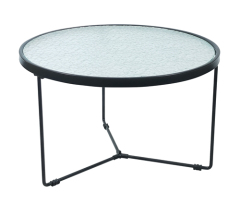 Clear Glass Coffee Table Set