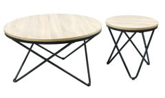 Oak MDF Side Table