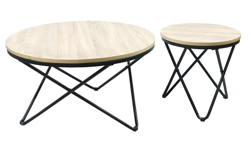 Oak MDF Side Table