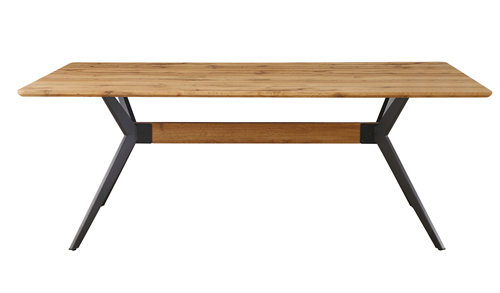 Wood Dining Table With Metal Legs