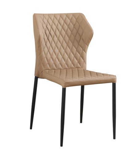 Brown Pu Dining Chair
