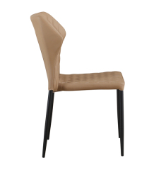 Brown Pu Dining Chair