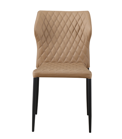 Brown Pu Dining Chair