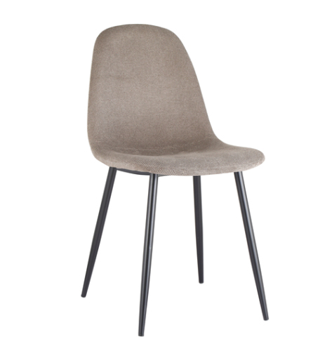 Modern Brown Fabric Dining Chair