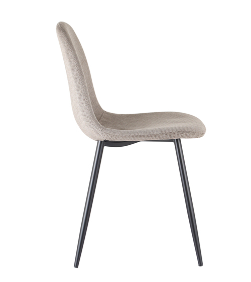 Modern Brown Fabric Dining Chair