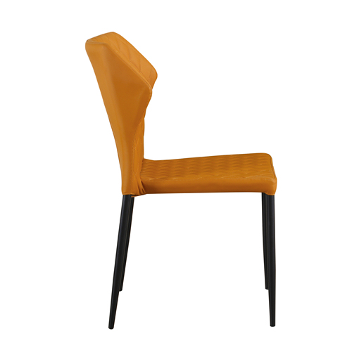 Mustard Leather Dining Chair