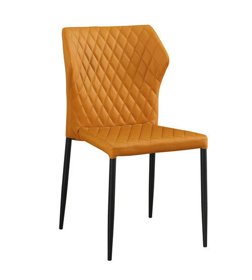 Mustard Leather Dining Chair