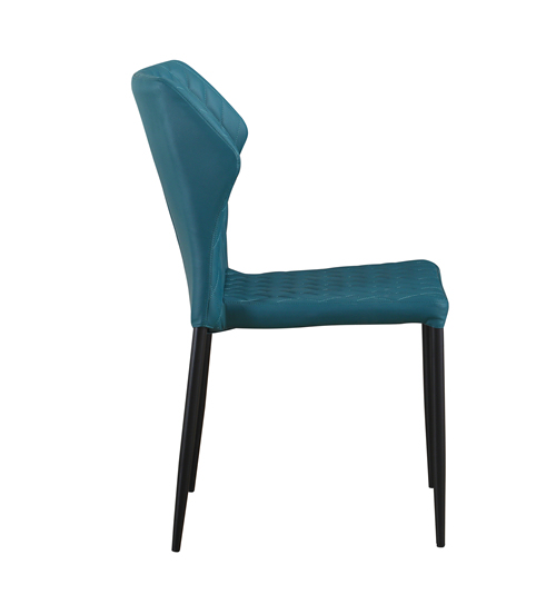Modern Blue Pu Dining Chair