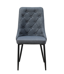 Button Back Fabric Dining Chair