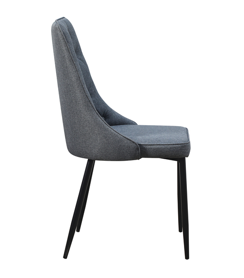Button Back Fabric Dining Chair