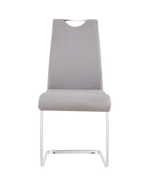 Light Grey Bow Leg Dining Chair